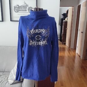 Harley-Davidson Sweater, Large, Blue